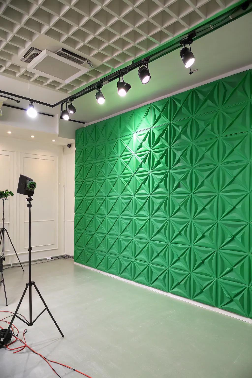 Realize an ordered aesthetic through interlocking quadrangles.