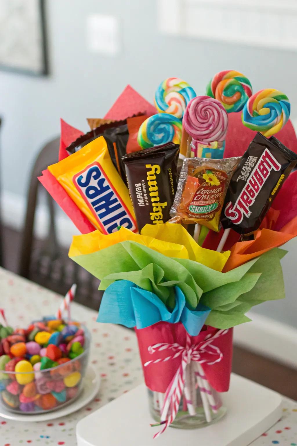 A delectable treat arrangement ideal for sweet celebrations.