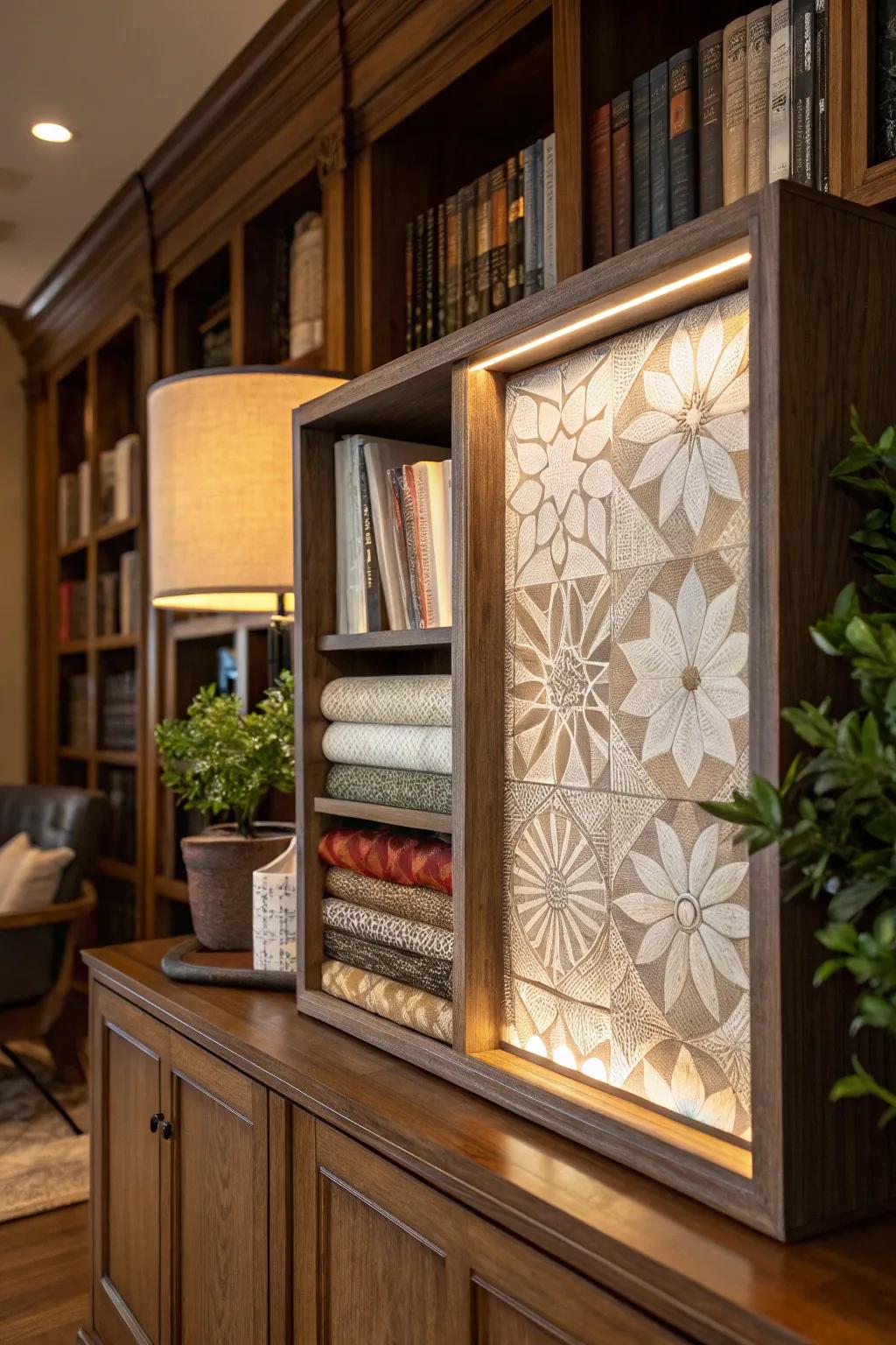 Introduce dimension with 3D layering in your display.