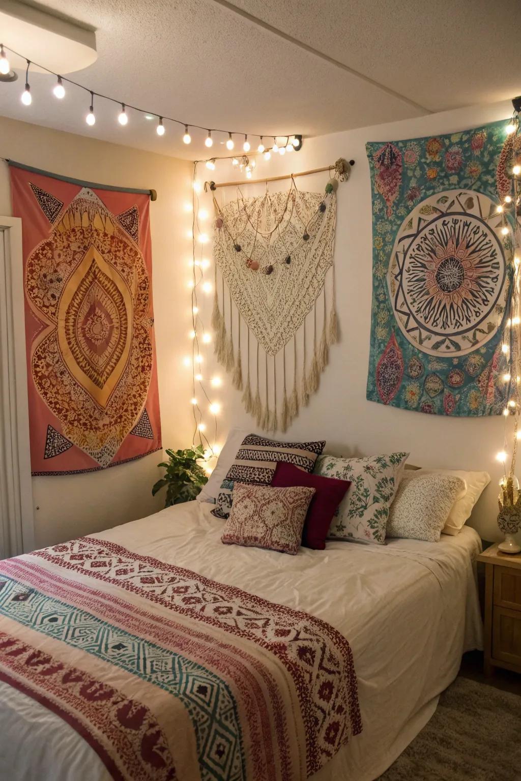 Free-spirited touches add natural warmth to your bedroom.