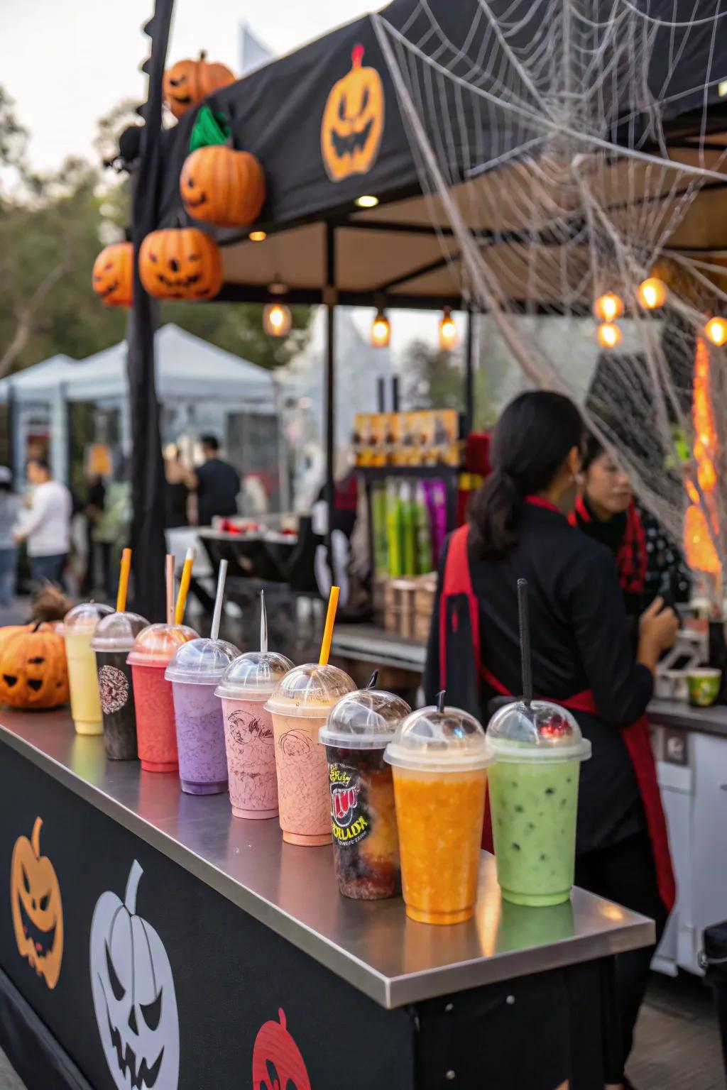 Offer magical elixirs at your witch's brew bar.