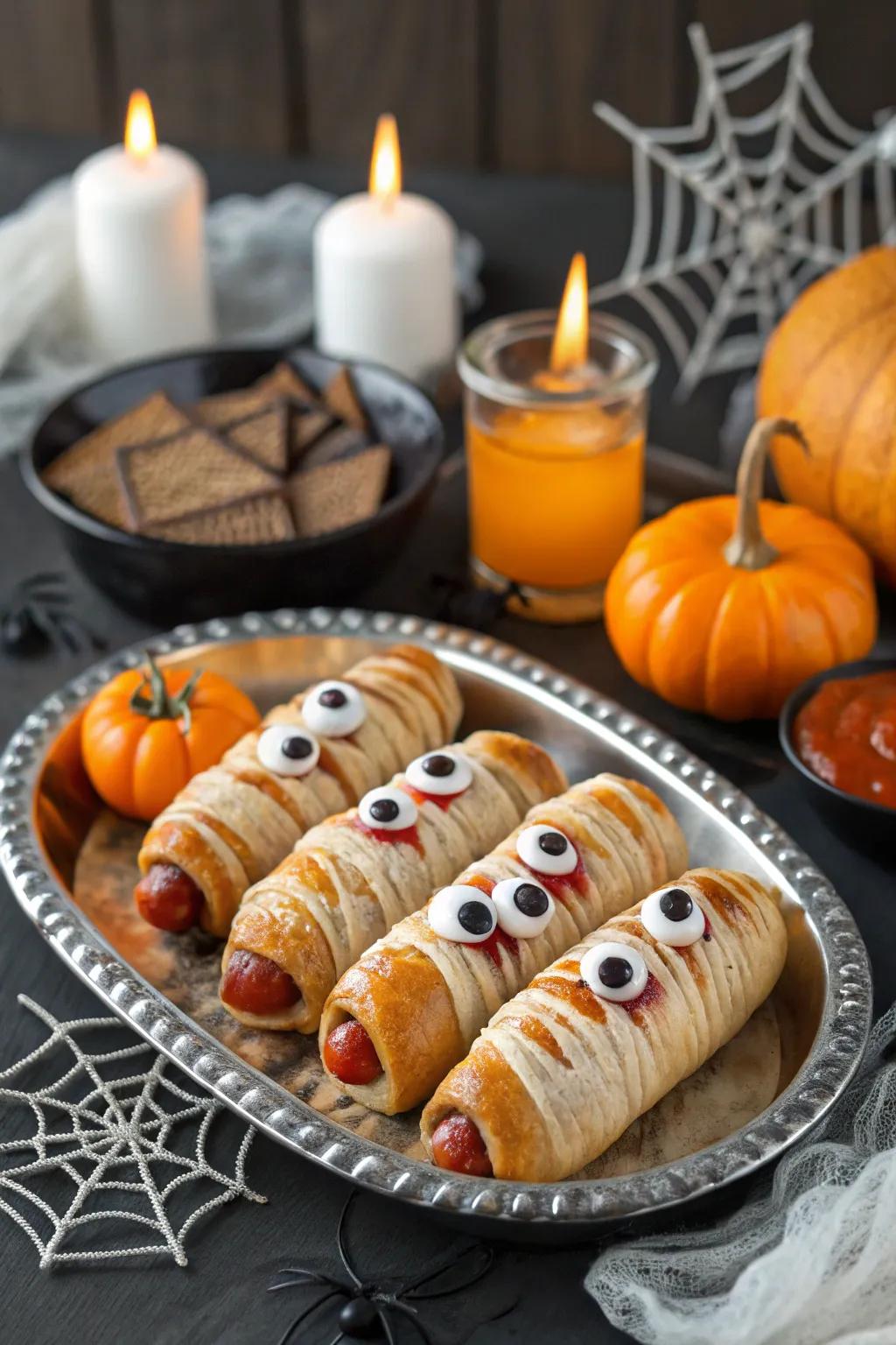 Treat your partygoers to tasty bandaged dogs.