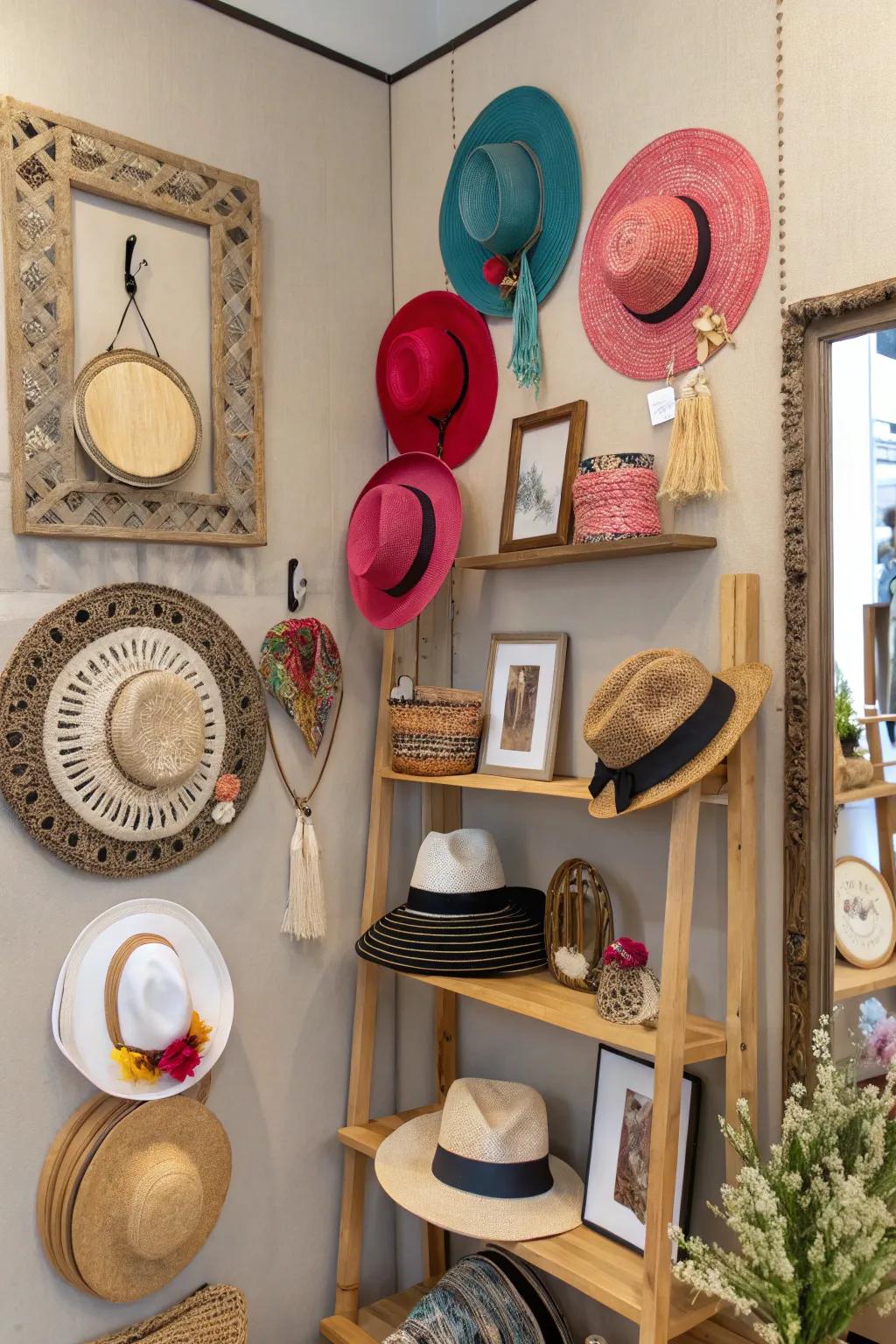 Adaptable display units provide a blend of style and functionality.