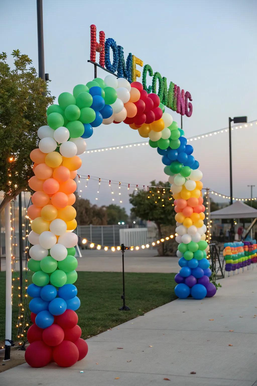 Decorative arches perform as impressive focal points.
