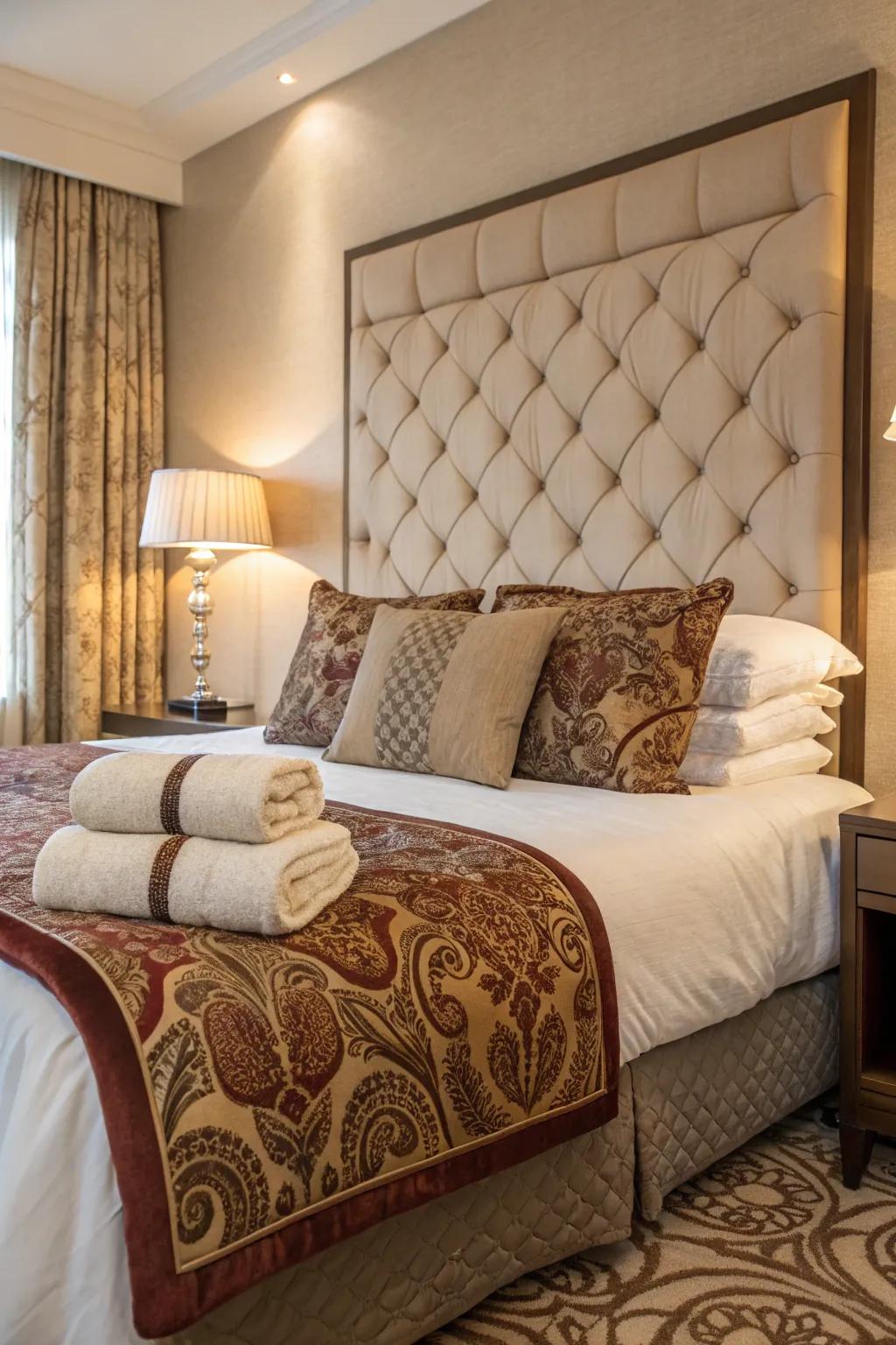 Soft fabrics add layers of comfort and luxury to any room.