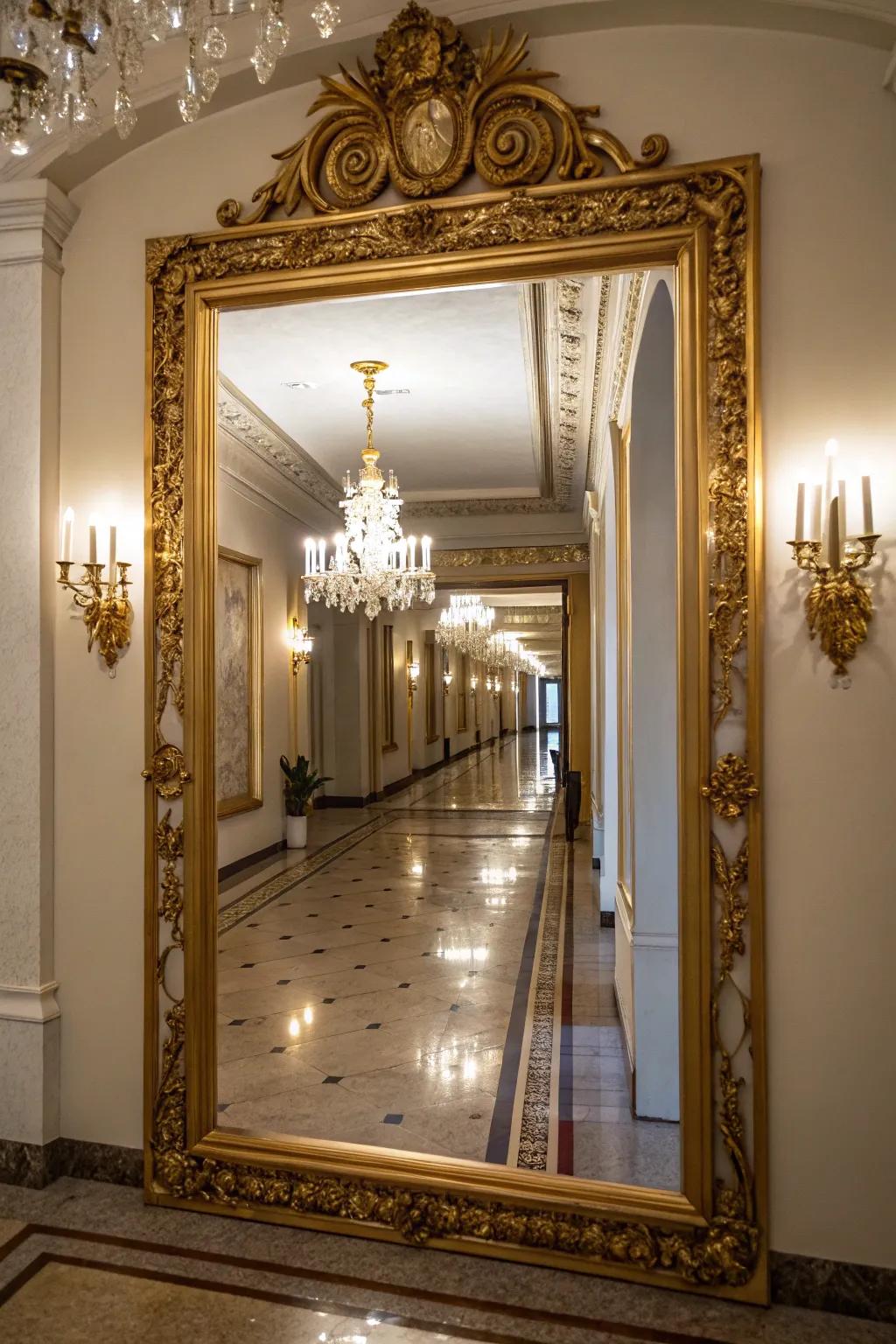 Mirrors add light and space to your space.