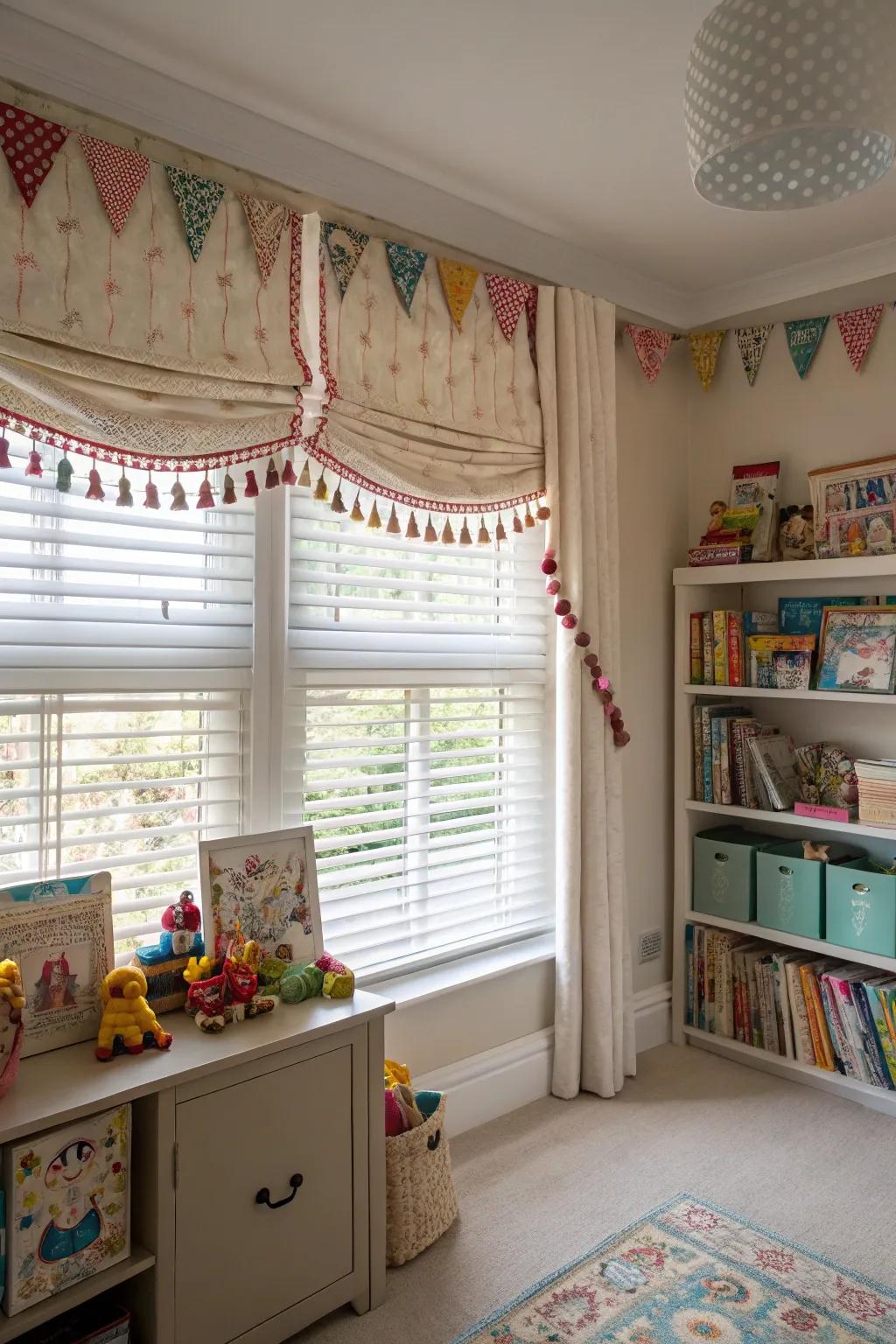 Tassel decor brings a fun element.