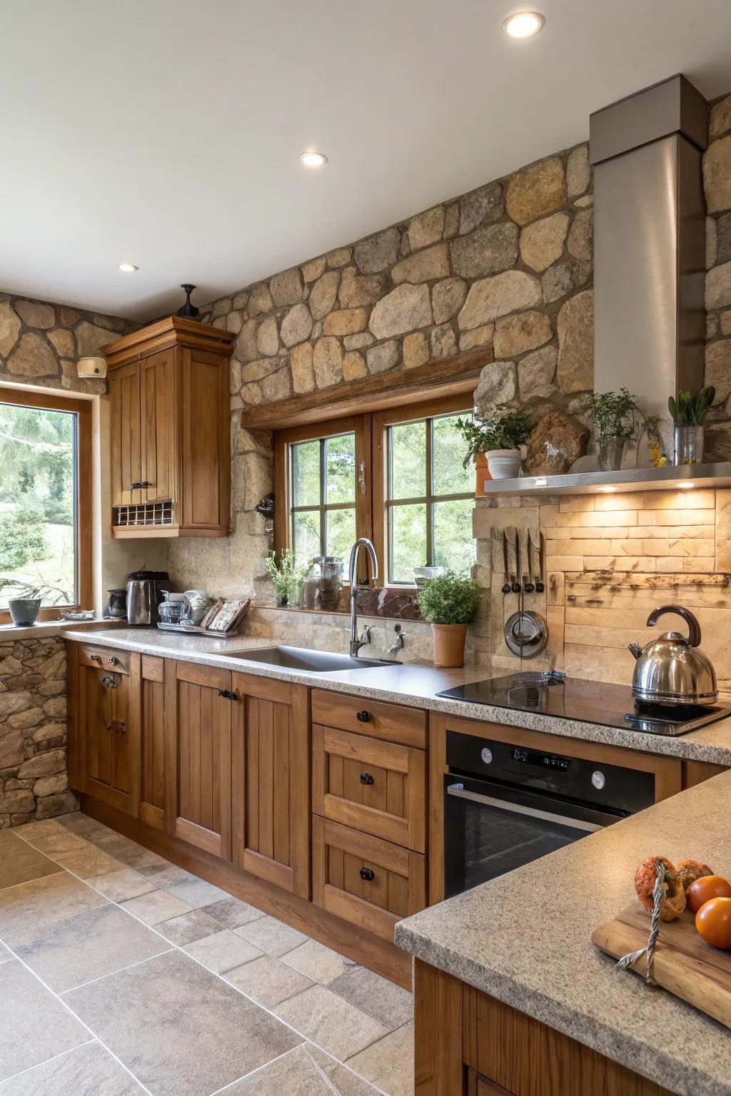 A cooking area featuring a mixture of products for added consistency.