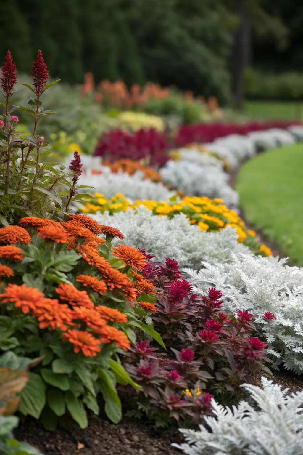Contrasting forms creating harmony in the garden.