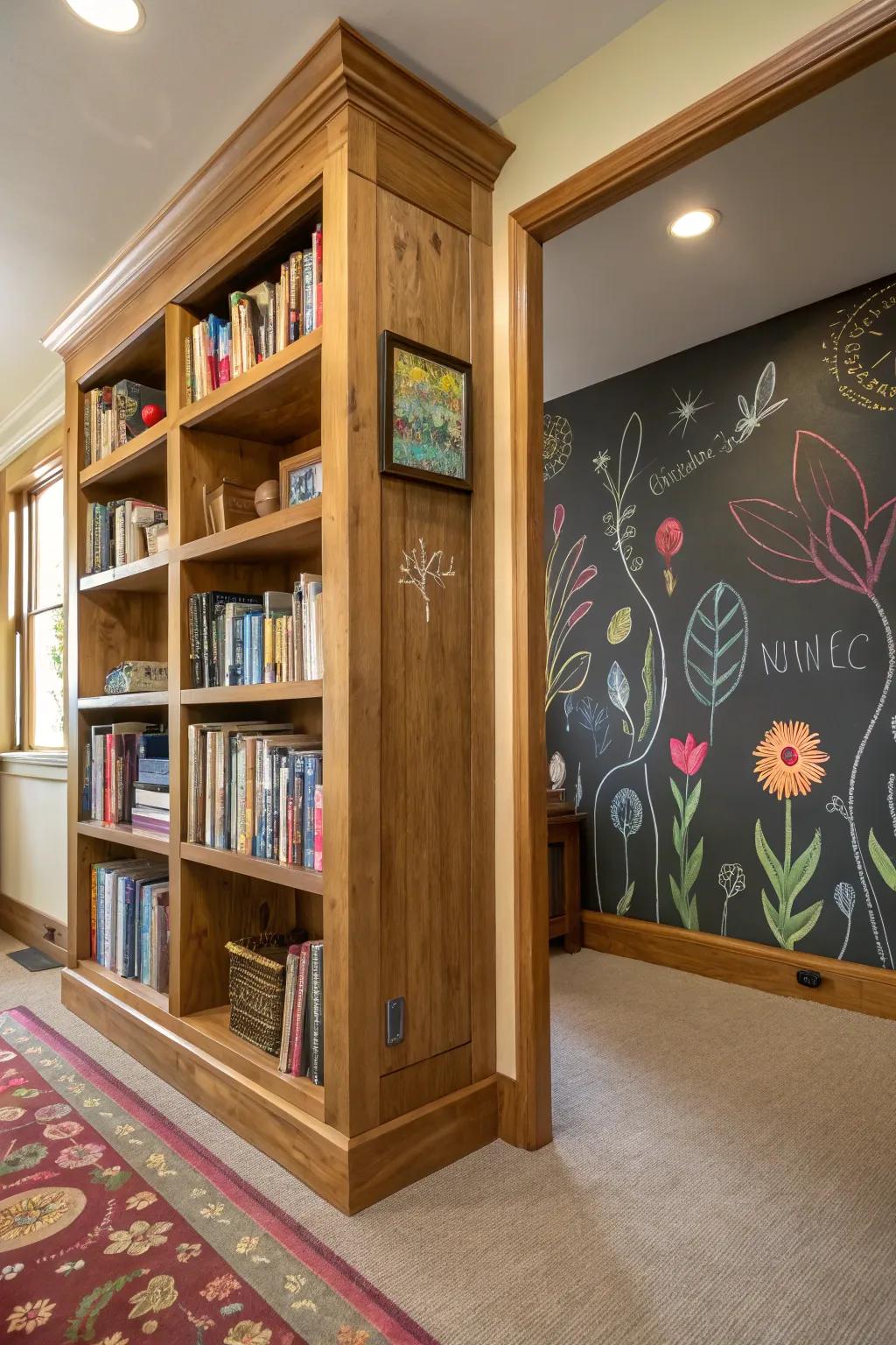 A message board makes your library interactive and ever-changing.