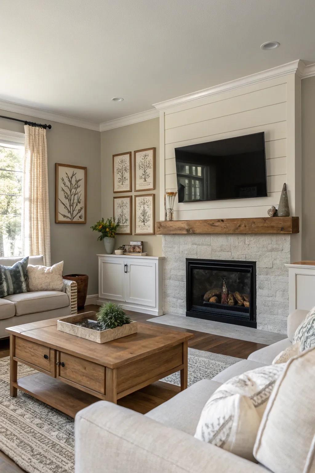 Muted colors produce a serene and soothing atmosphere.