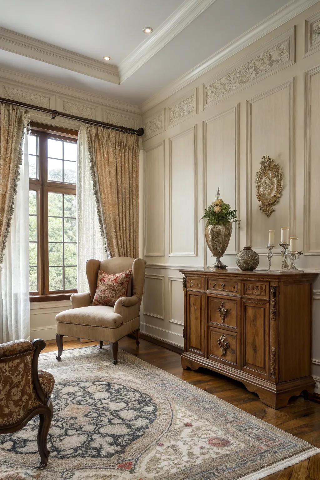 Wood paneling brings ageless beauty to any space.