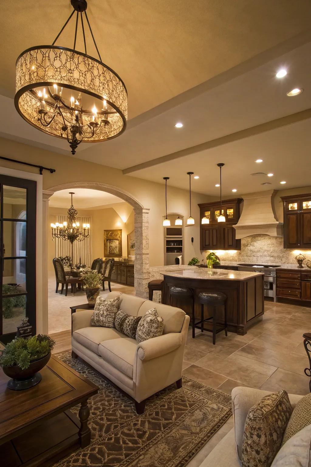 Fashionable brightness improves the vibe and acts as a key feature.