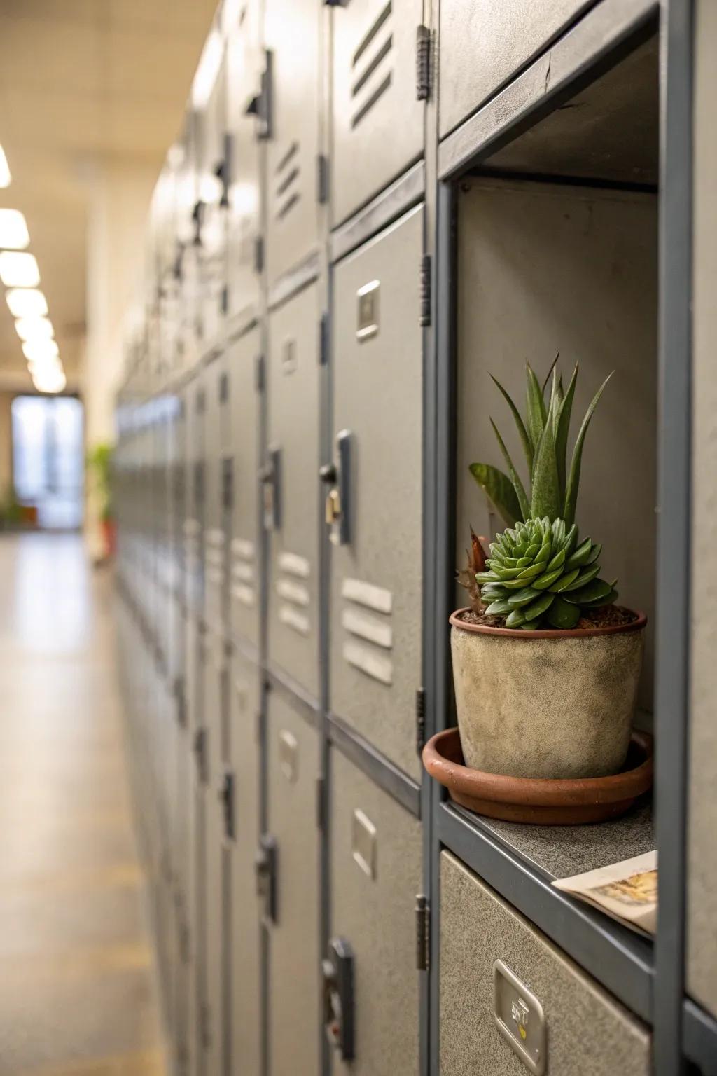 Add the essence of nature with little plants or flowers.