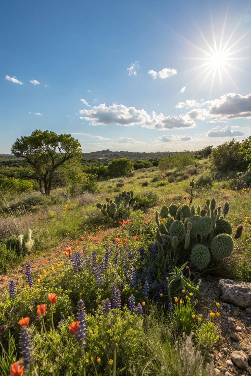 Native plants are ideally matched to Texas climates.