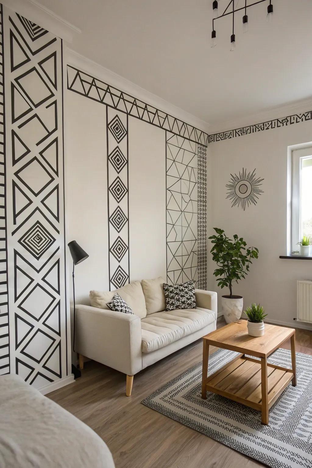 Monochrome patterns deliver simplicity and refinement