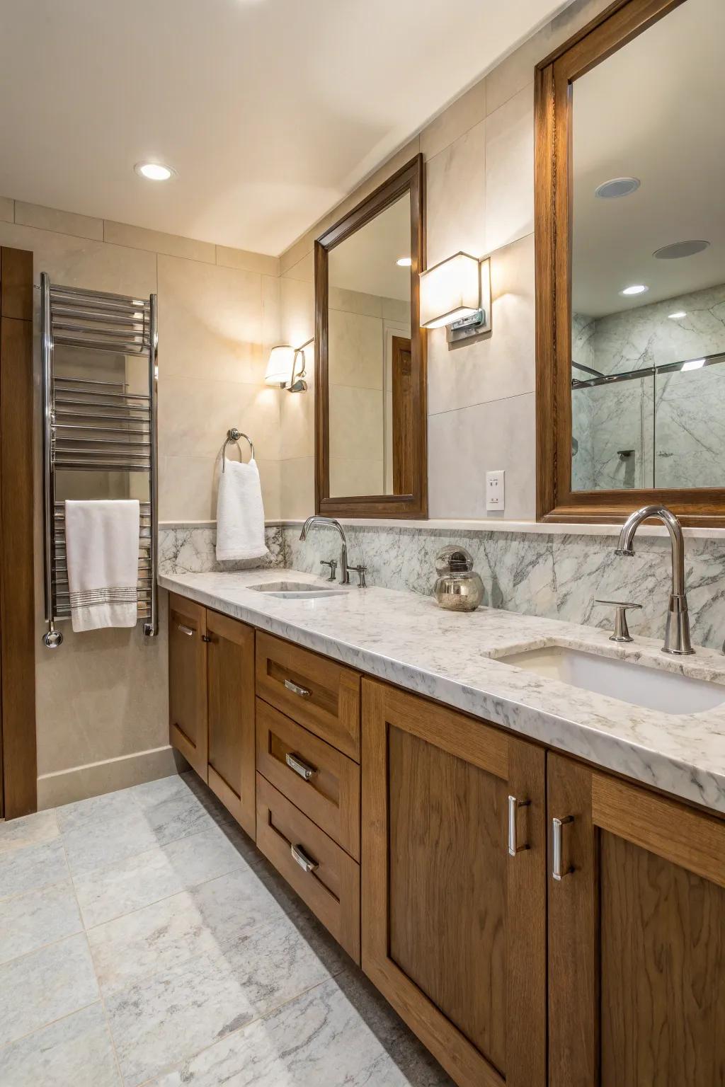 An amicable fusion of elements for a sophisticated style.