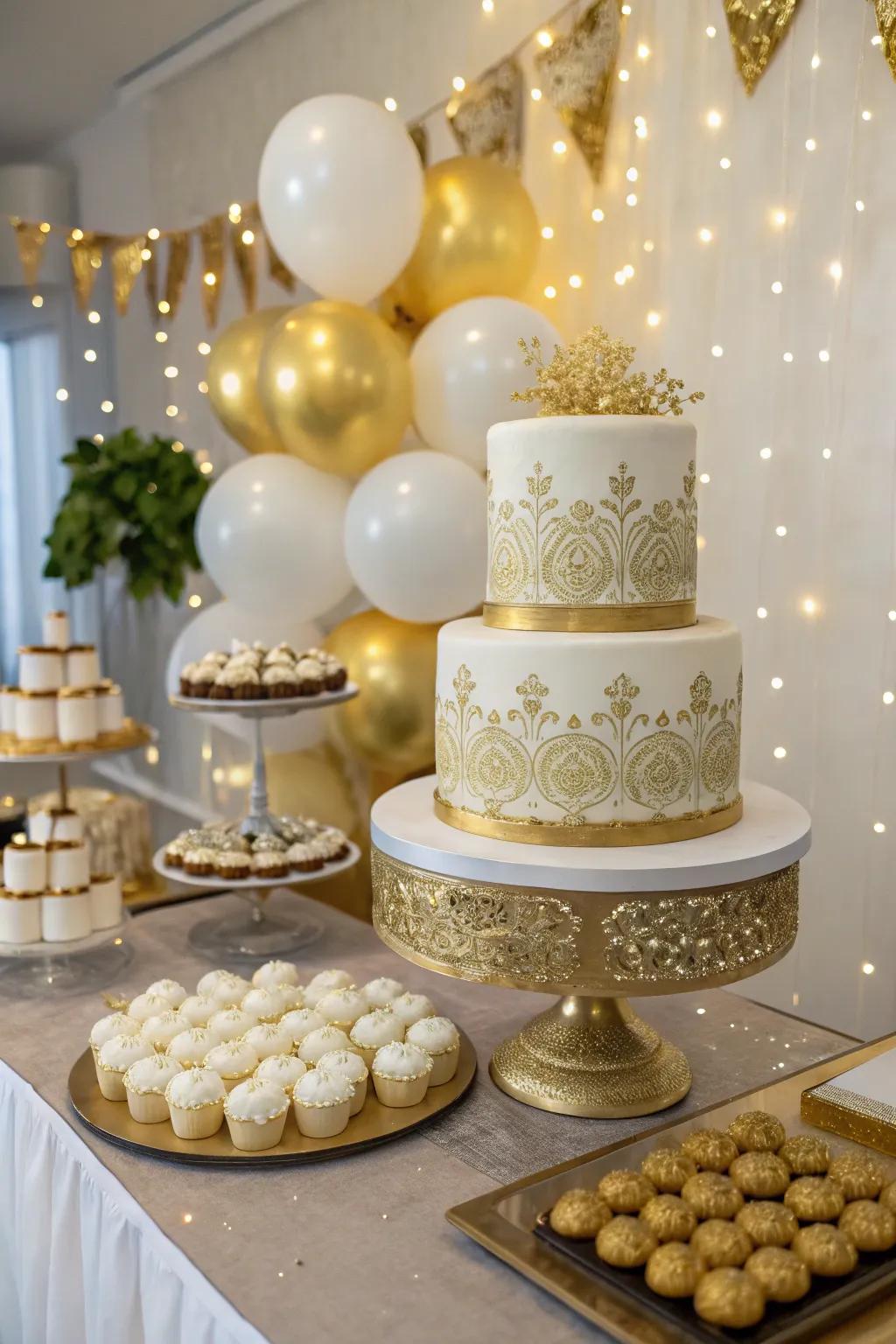 A beautiful dessert display, a treat for the eyes and the taste buds.