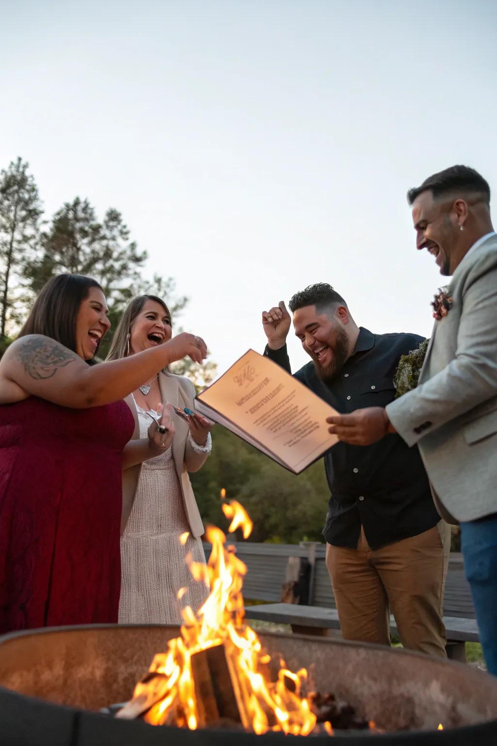 Symbolically burn your mortgage to start fresh.