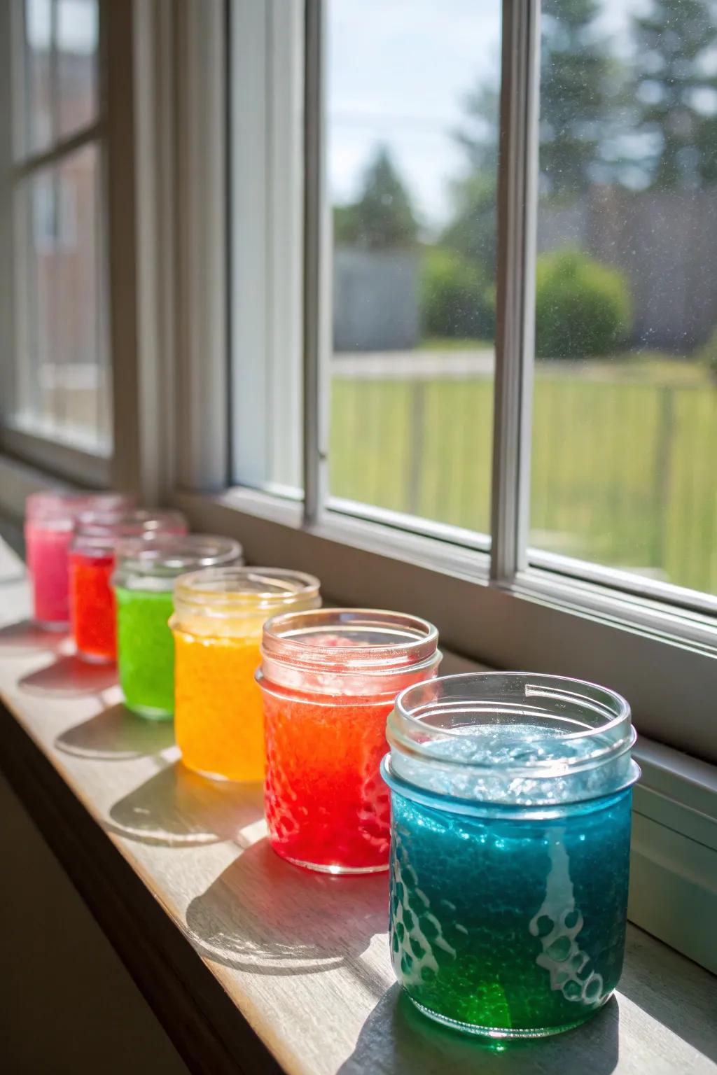 Colorful aroma jels that brighten up any space.
