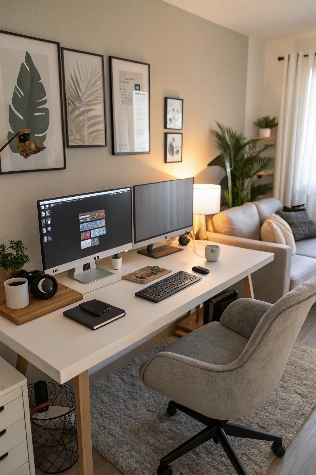Step up your productivity with a tech-ready office setup.