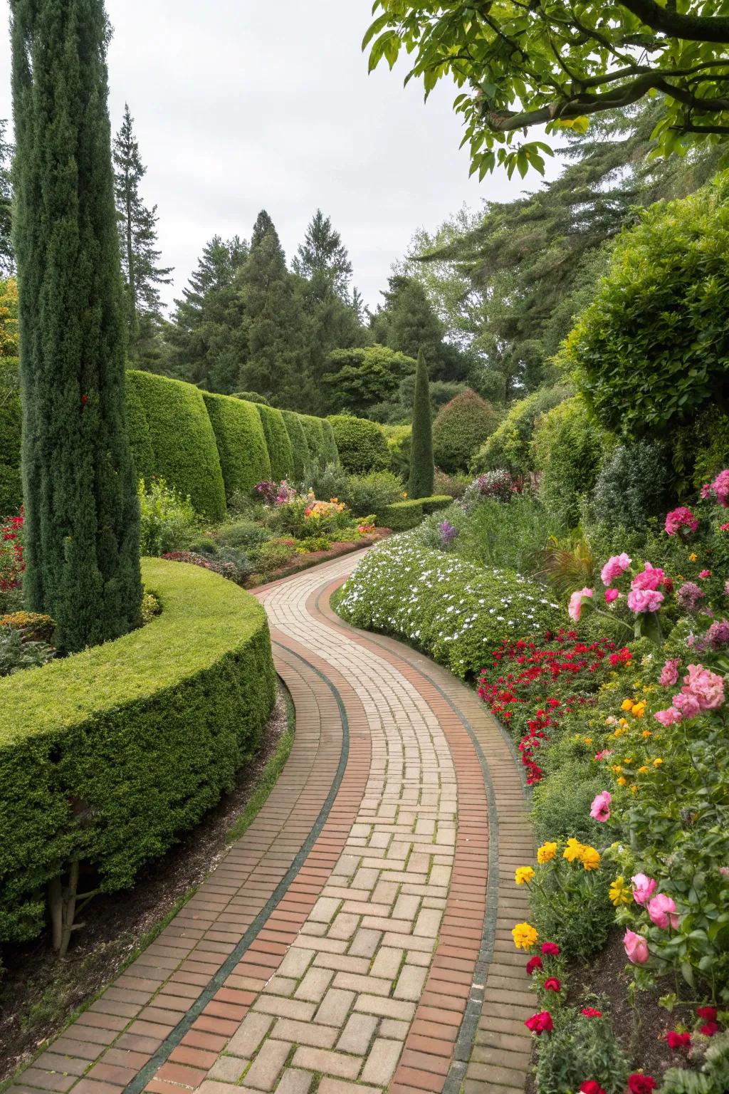 Designed pathways guide you through this scenic garden