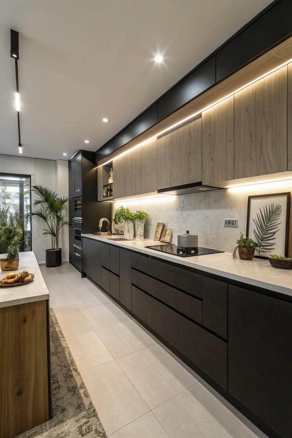 The interplay between bright and deep hues adds a sense of dimension and sophistication.