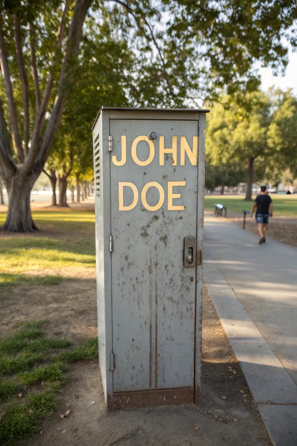 Make it personal with a custom name sign.