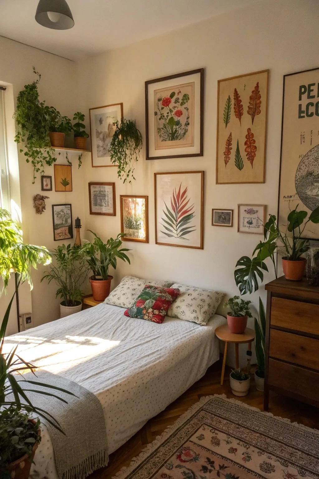 Bespoke ornamental features bring vitality to the bedroom.