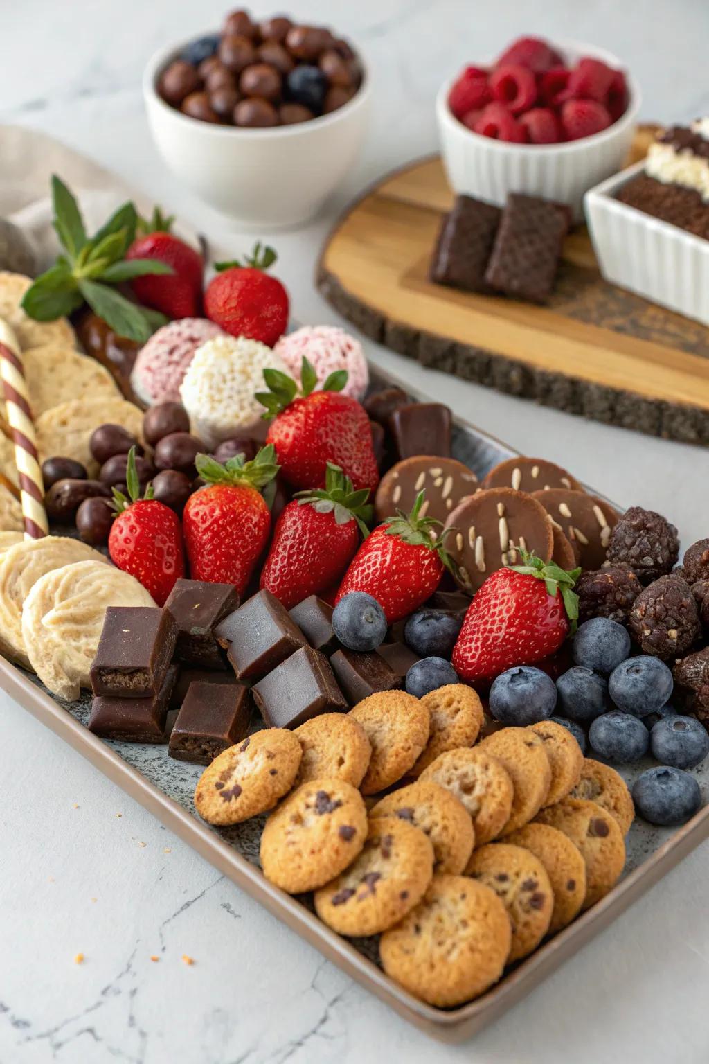 A tempting assortment of sweets, the ultimate treat for dessert fans.