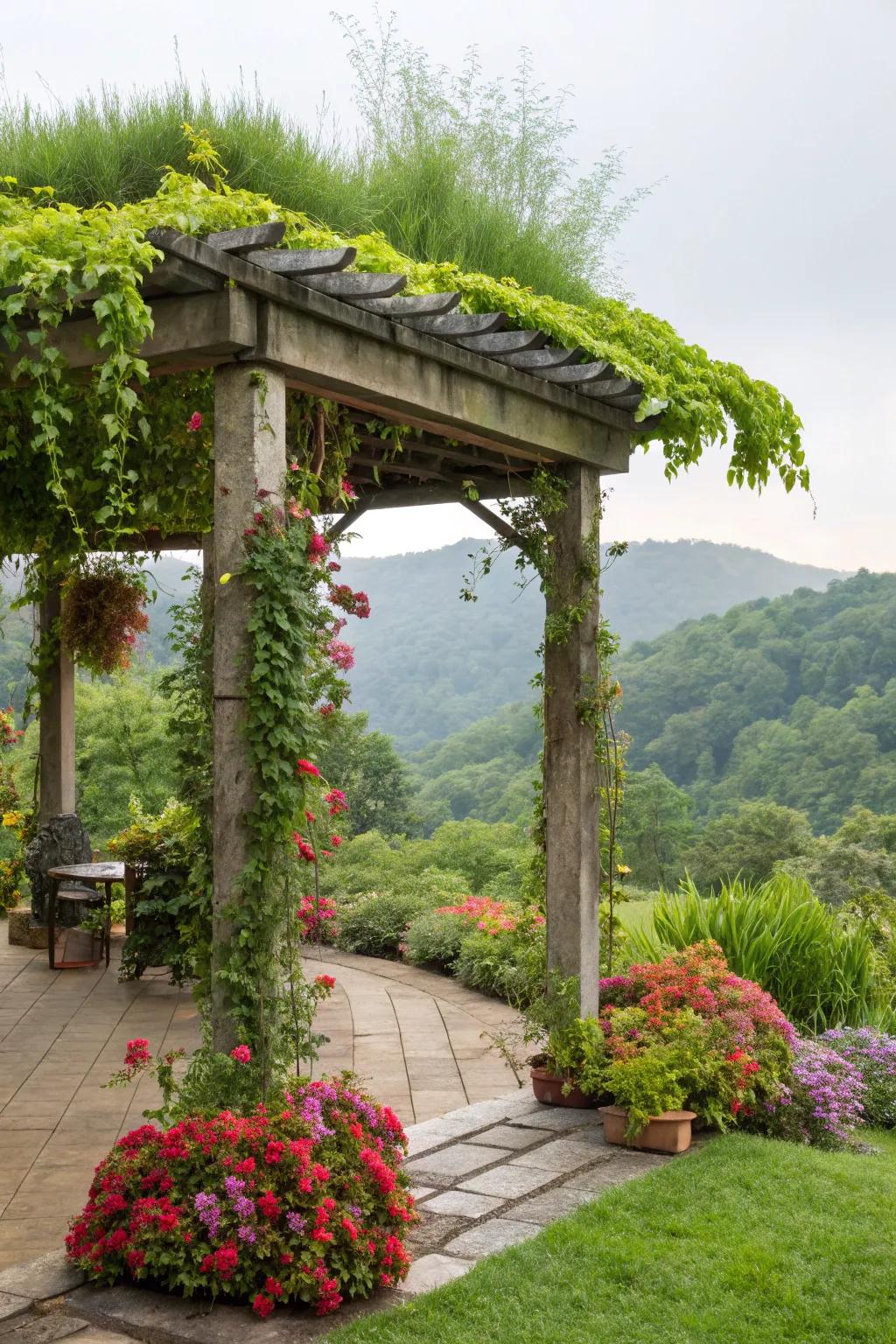 A living roof is a green, eco-friendly escape.