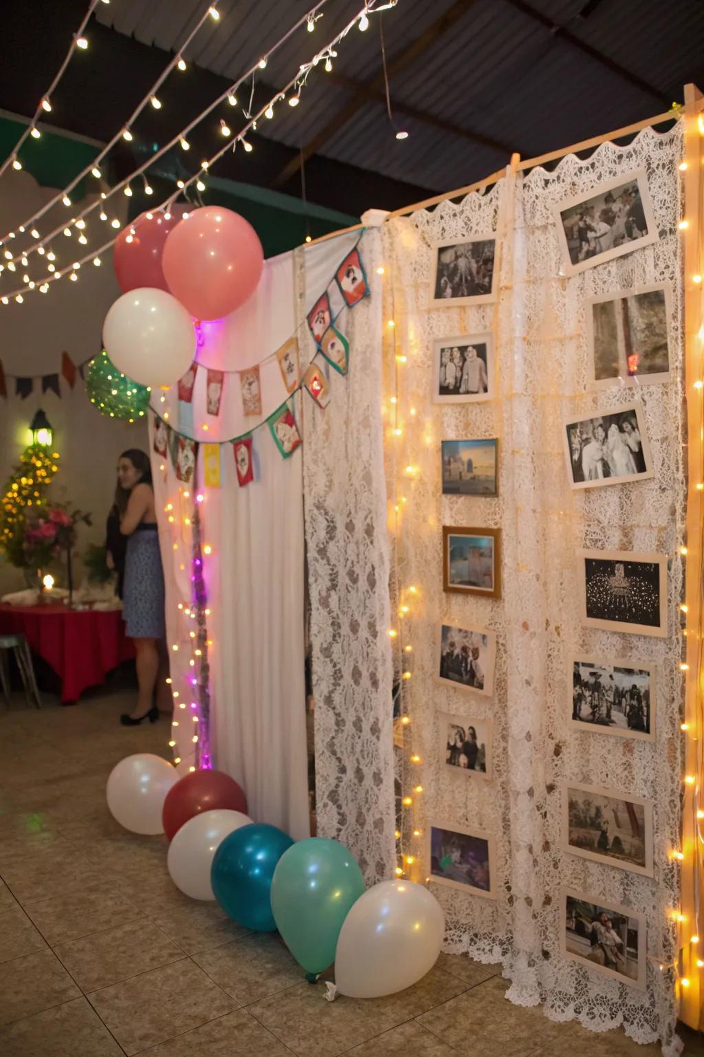 A themed backing enriches the cohesive aesthetic of your celebration's ornamentation.