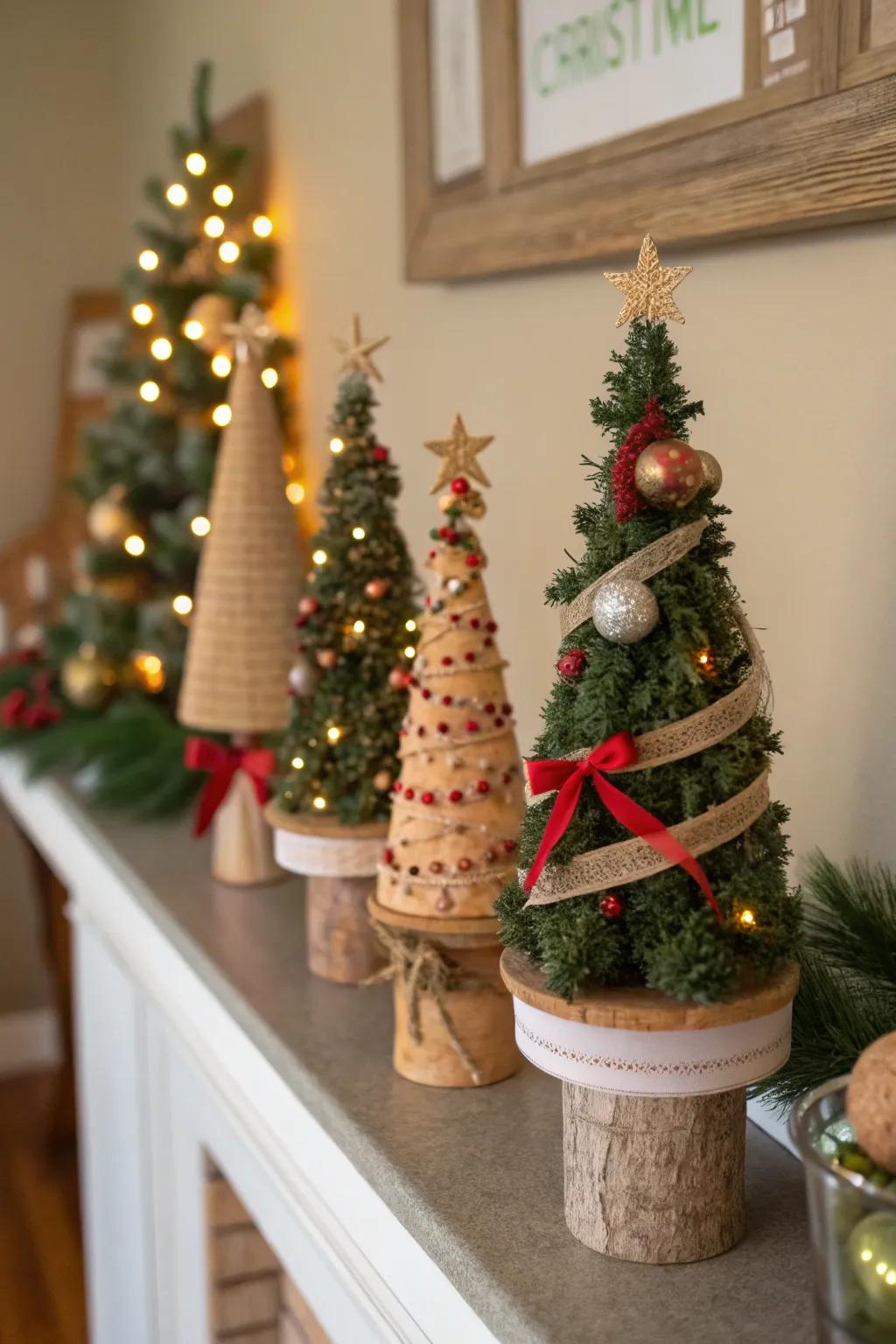 Design your personal cork Christmas trees for a creative and sustainable decoration.