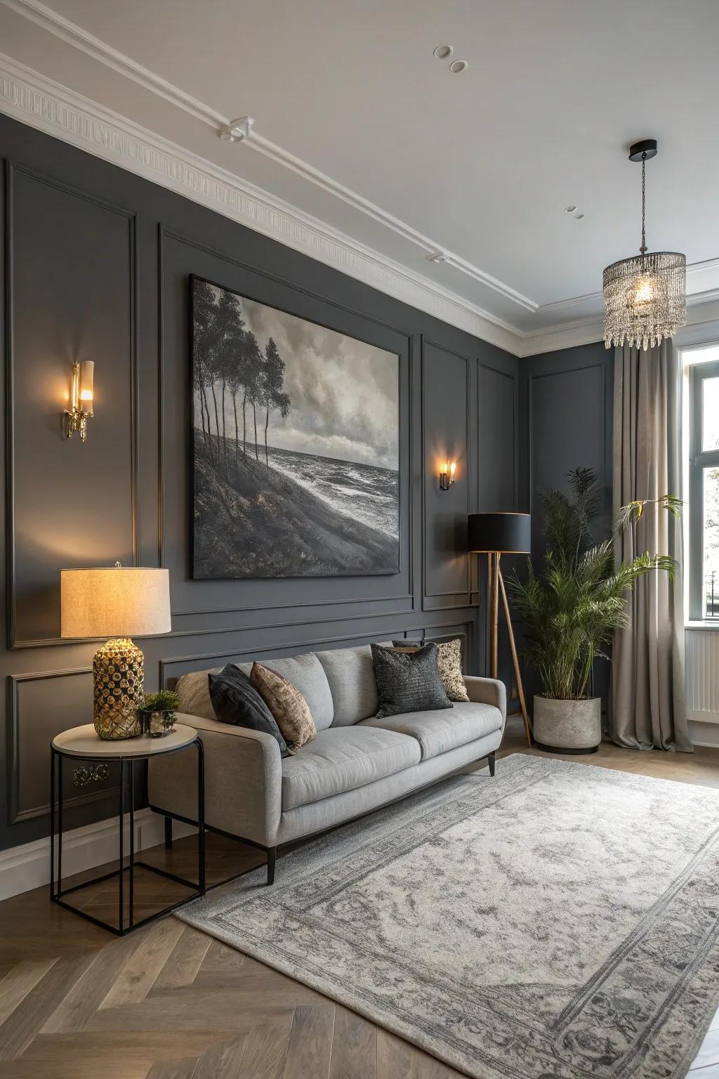 Make a bold statement with a feature wall.