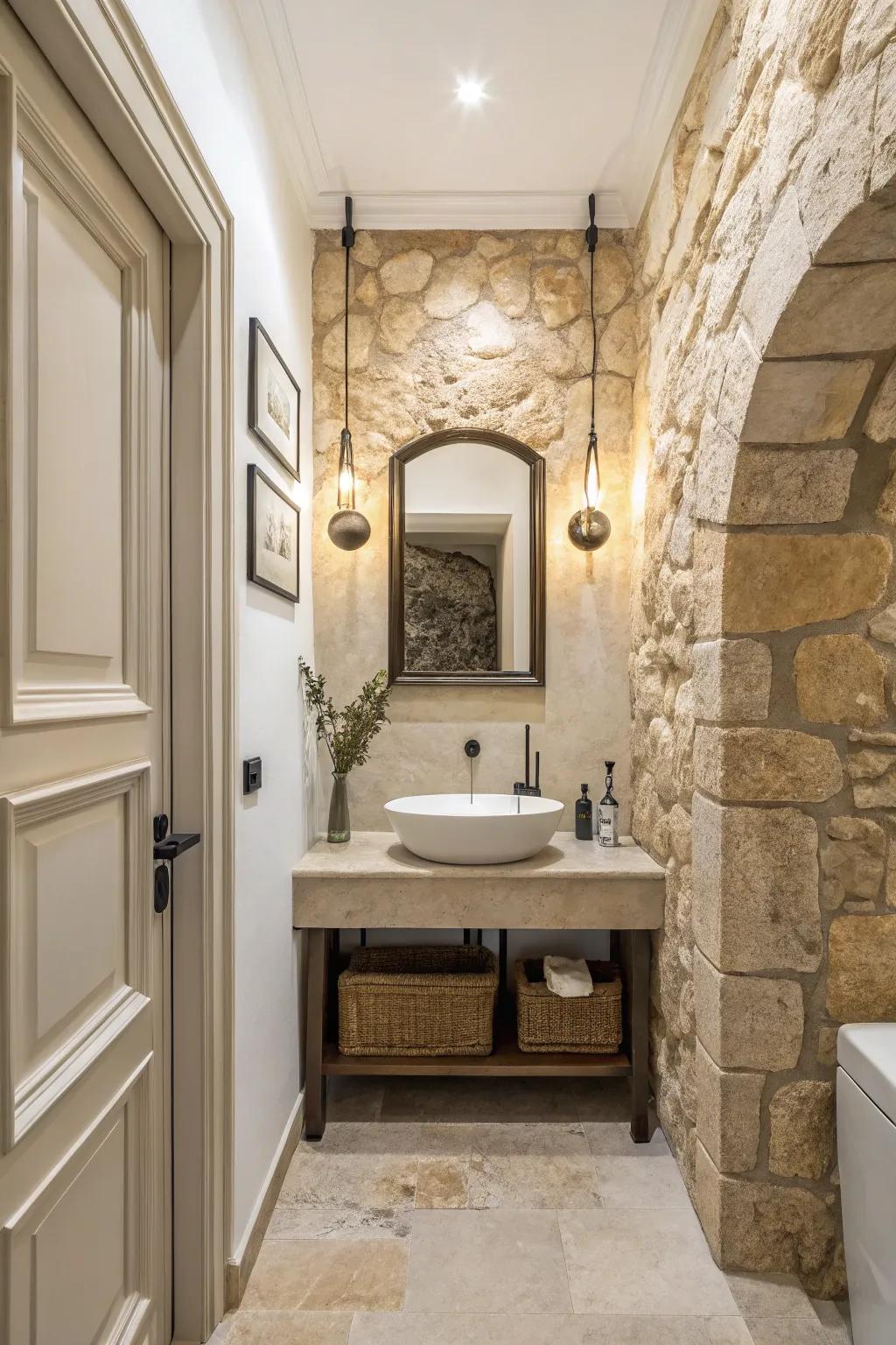 Rock imparts a lasting elegance.