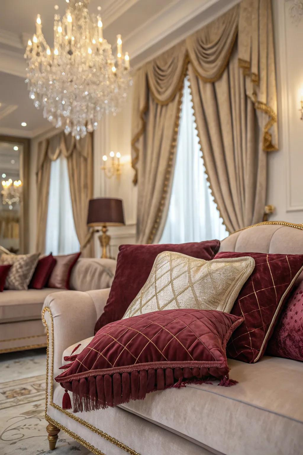 Luxurious materials elevate your area to a new level of elegance.