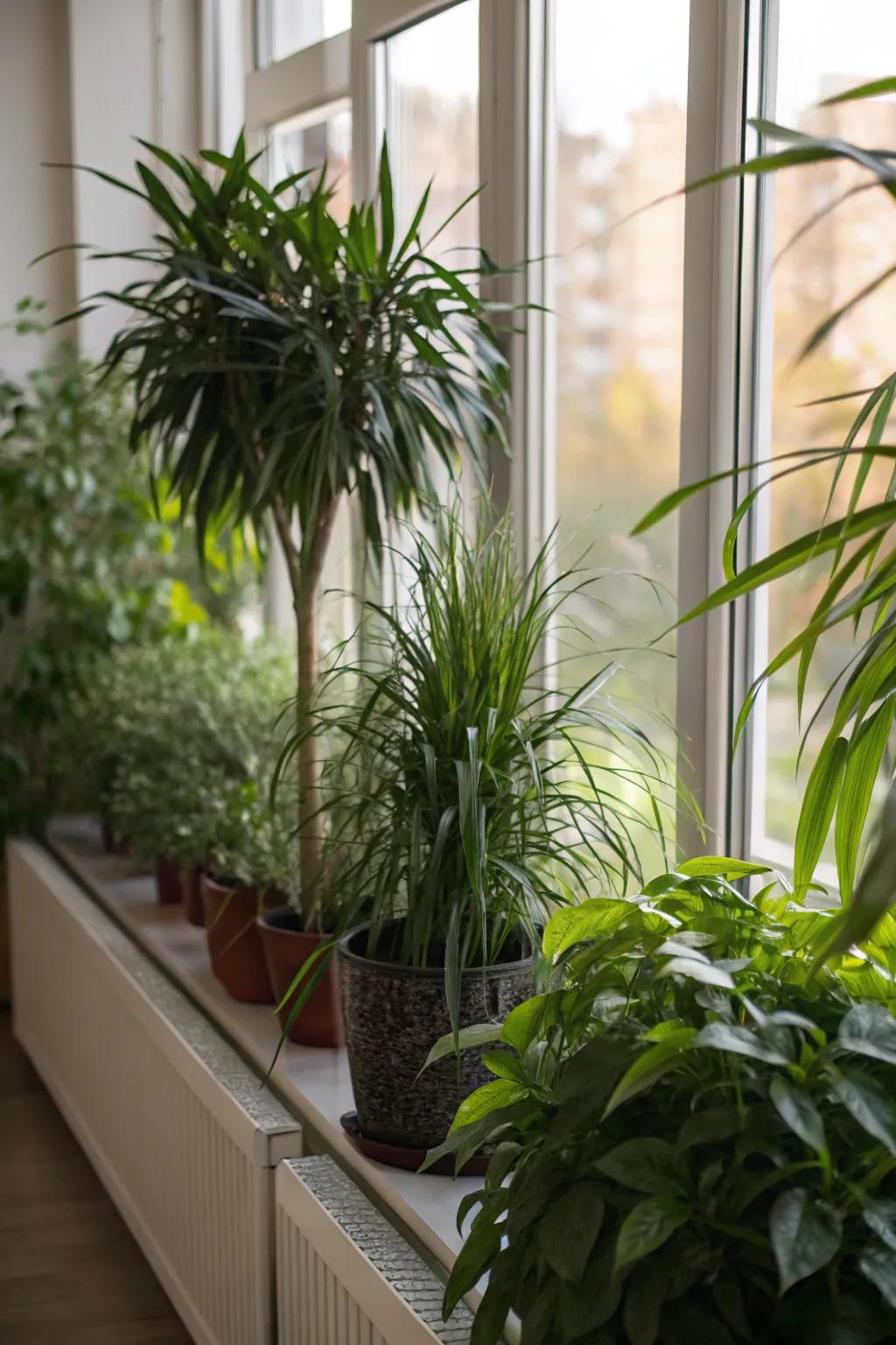 Plants add a natural barrier to enhance privacy.