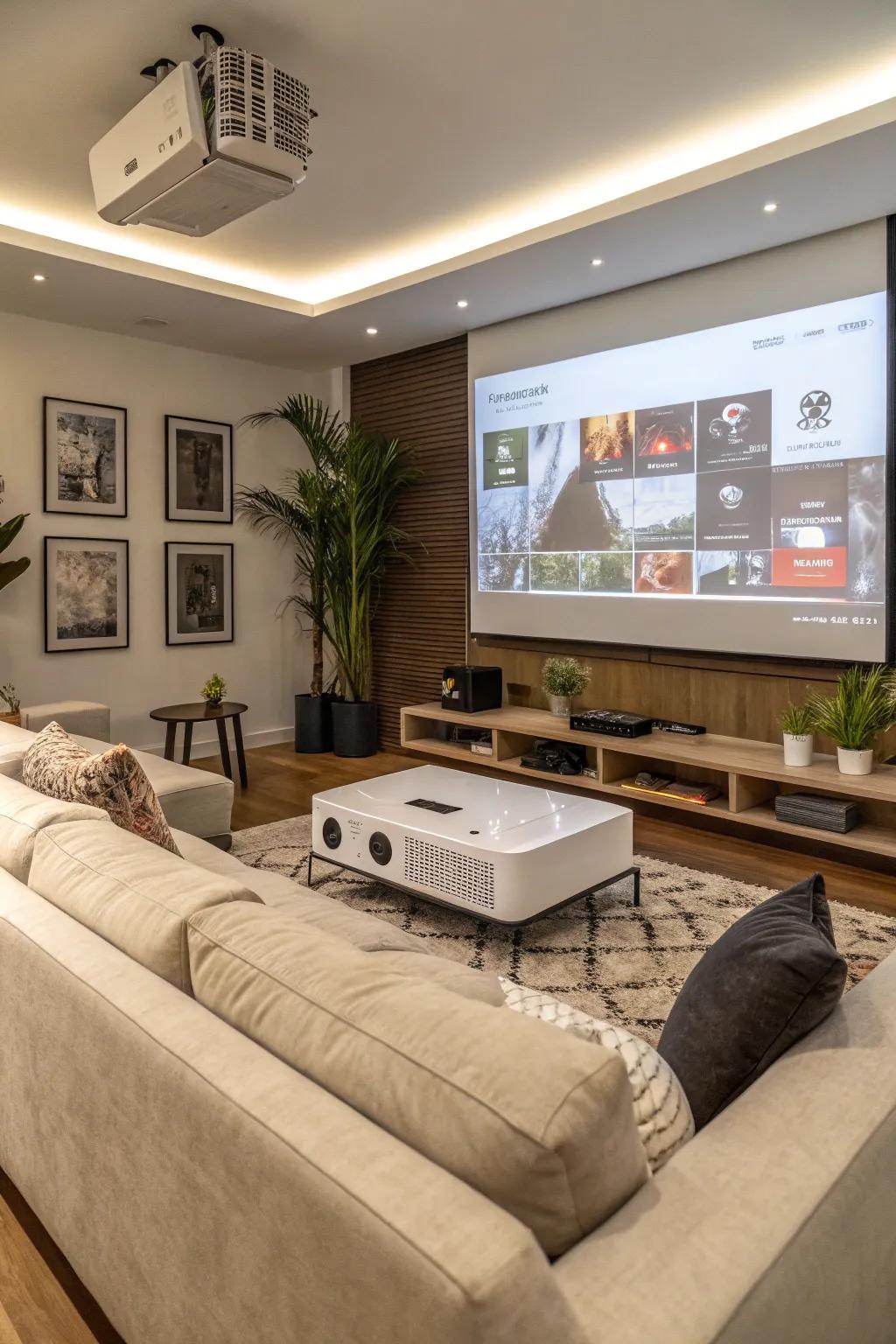 Smart projectors simplify your experience with built-in features.