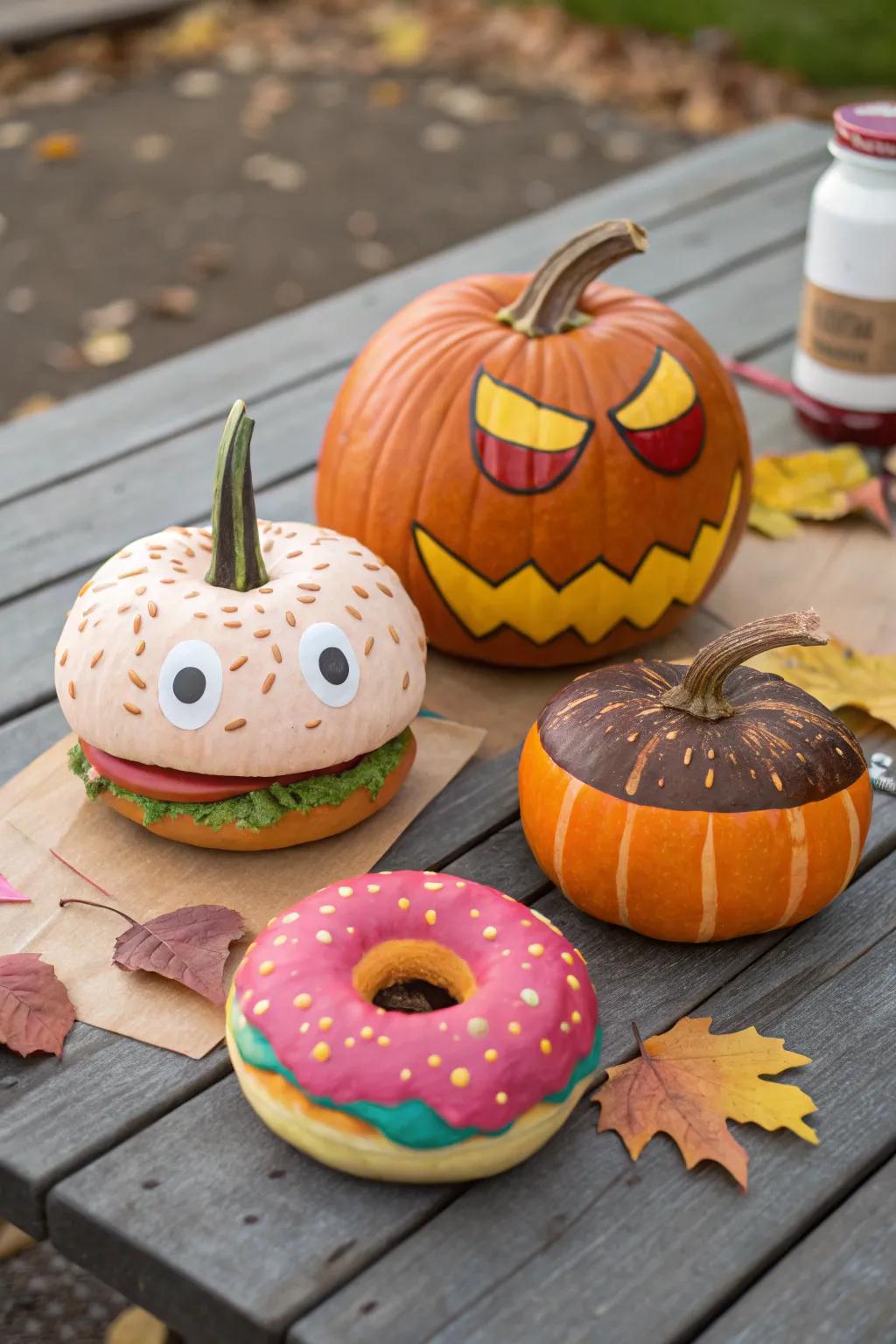Delight with pumpkins disguised as your beloved foods.