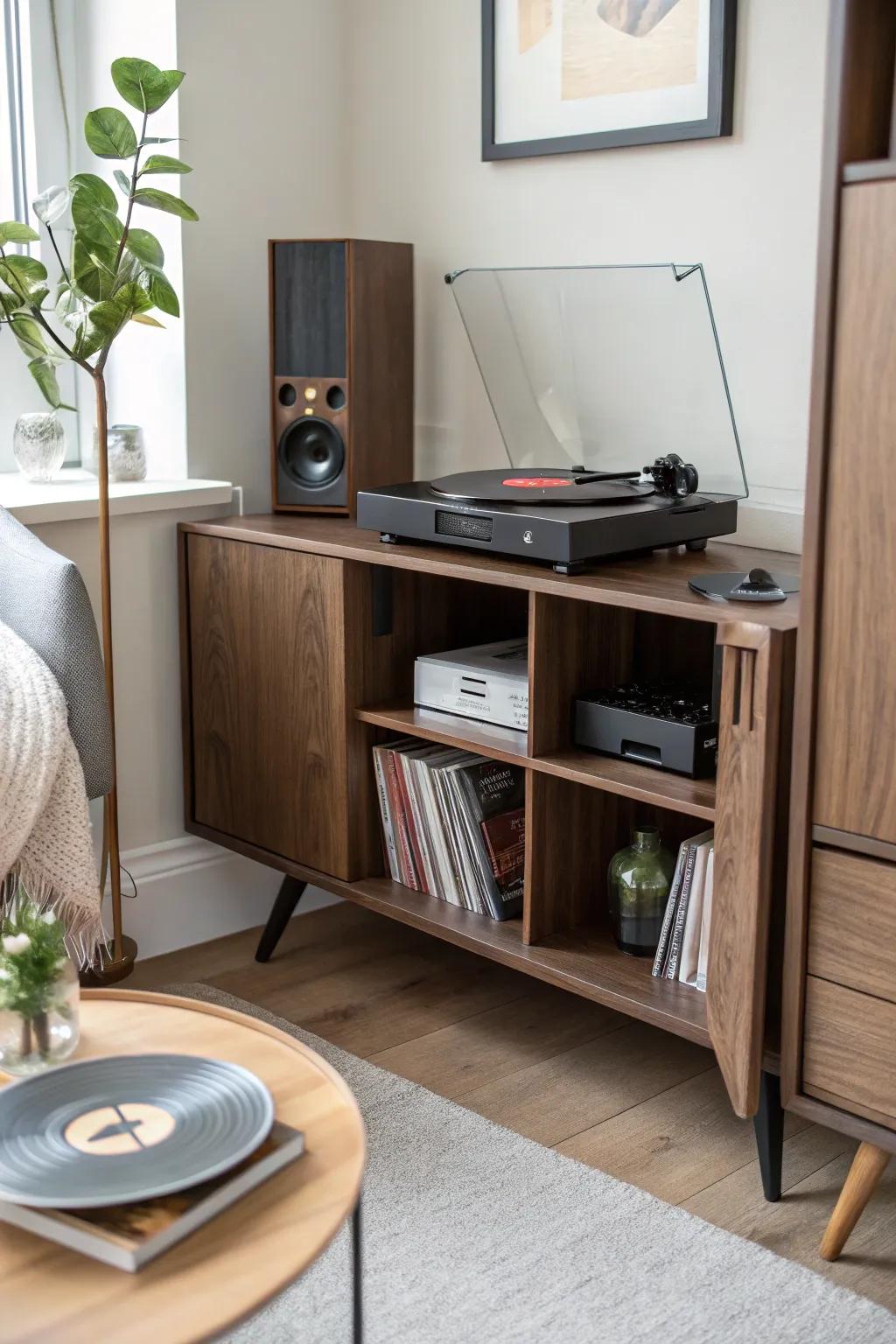 Balanced storage options offer flexibility in organizing your records.