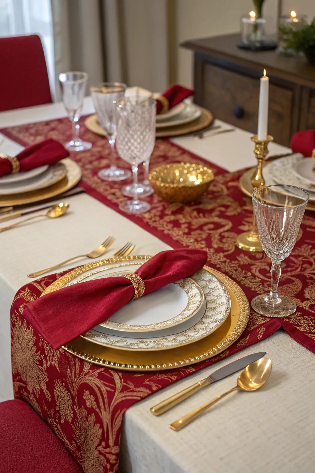 A refined tablescape enhances the dining experience.