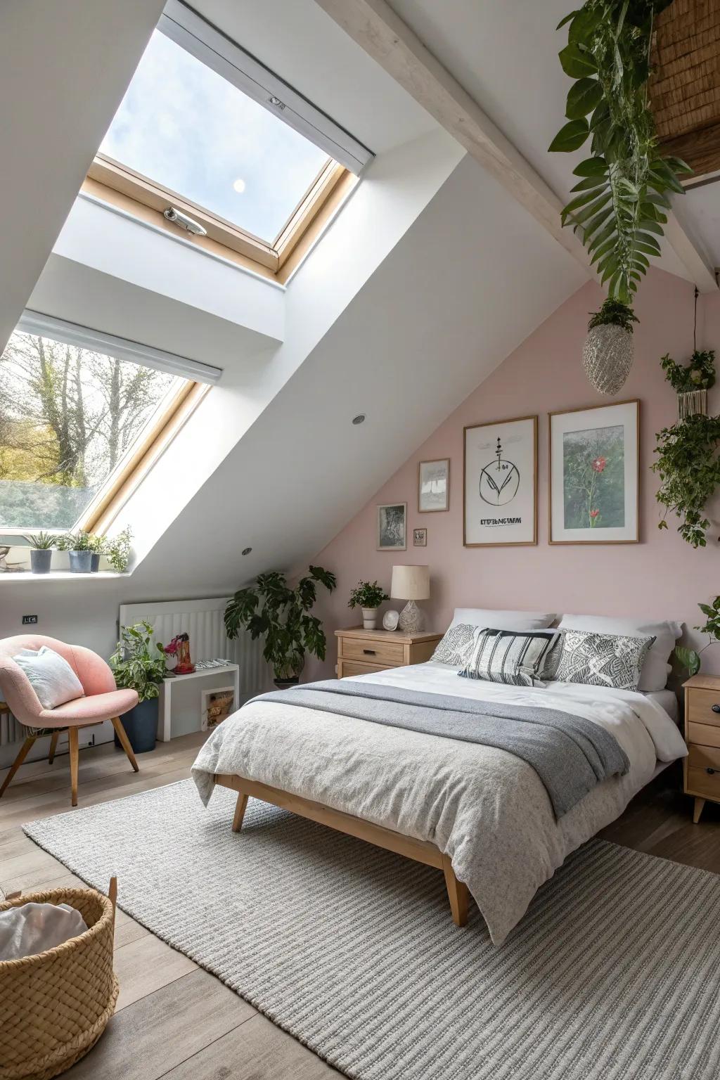 An attic conversion adds valuable living space to a small home.