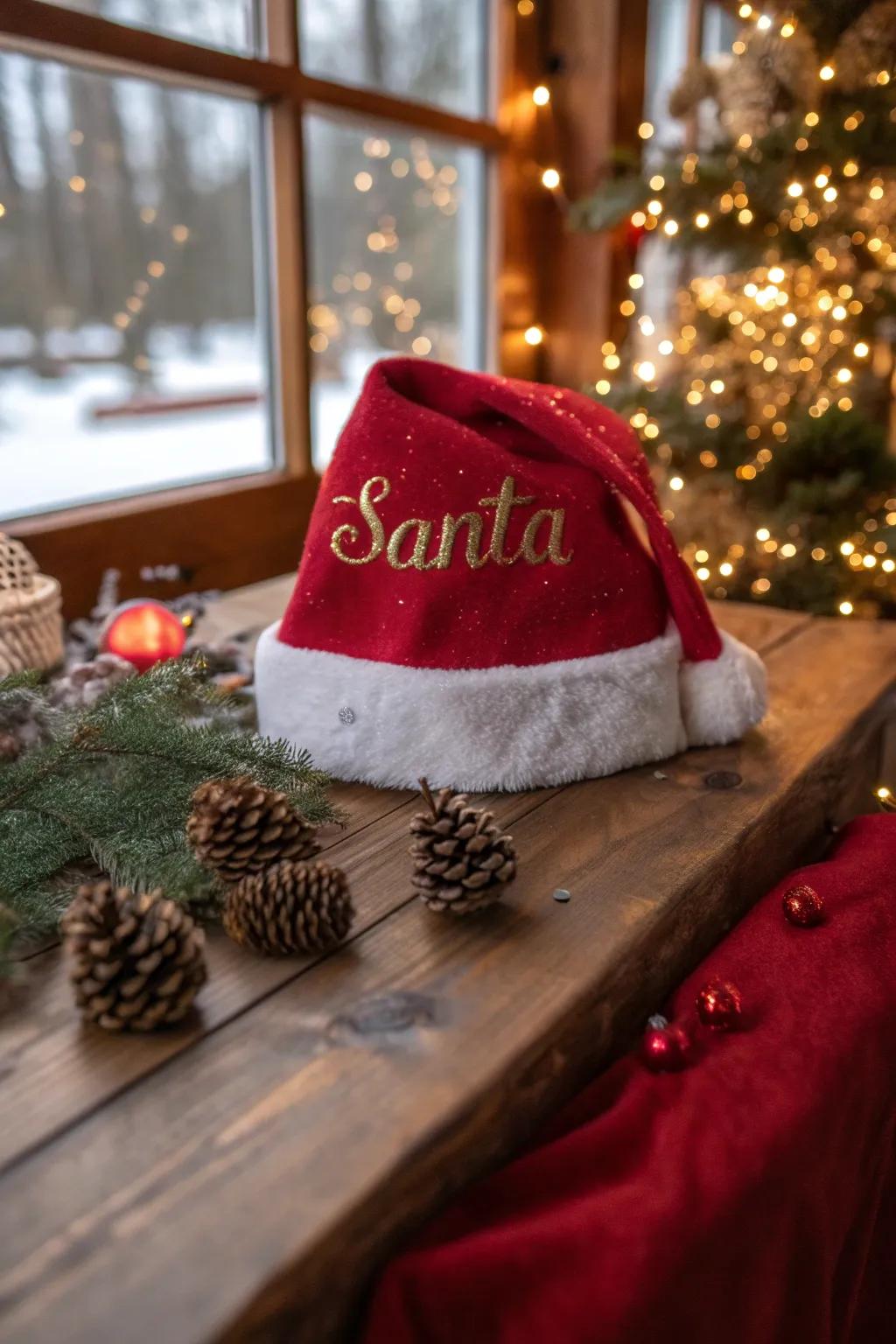 Personalize your hat with signatures or festive salutations.