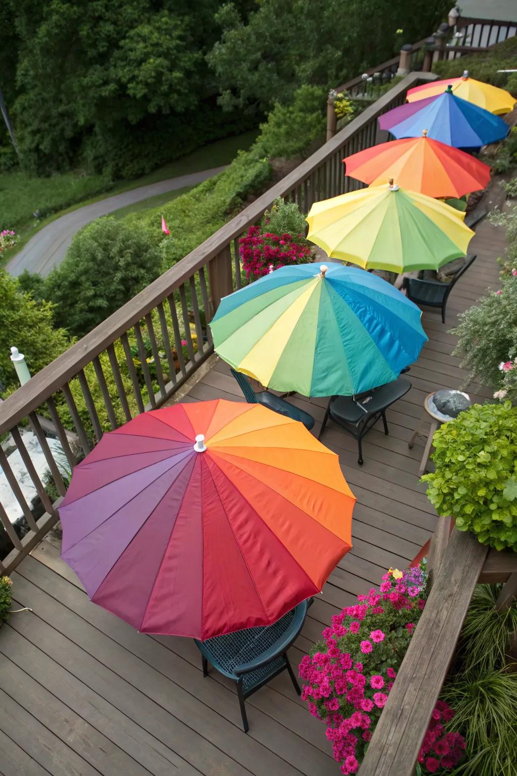 Parasols offer versatile and portable shade solutions.