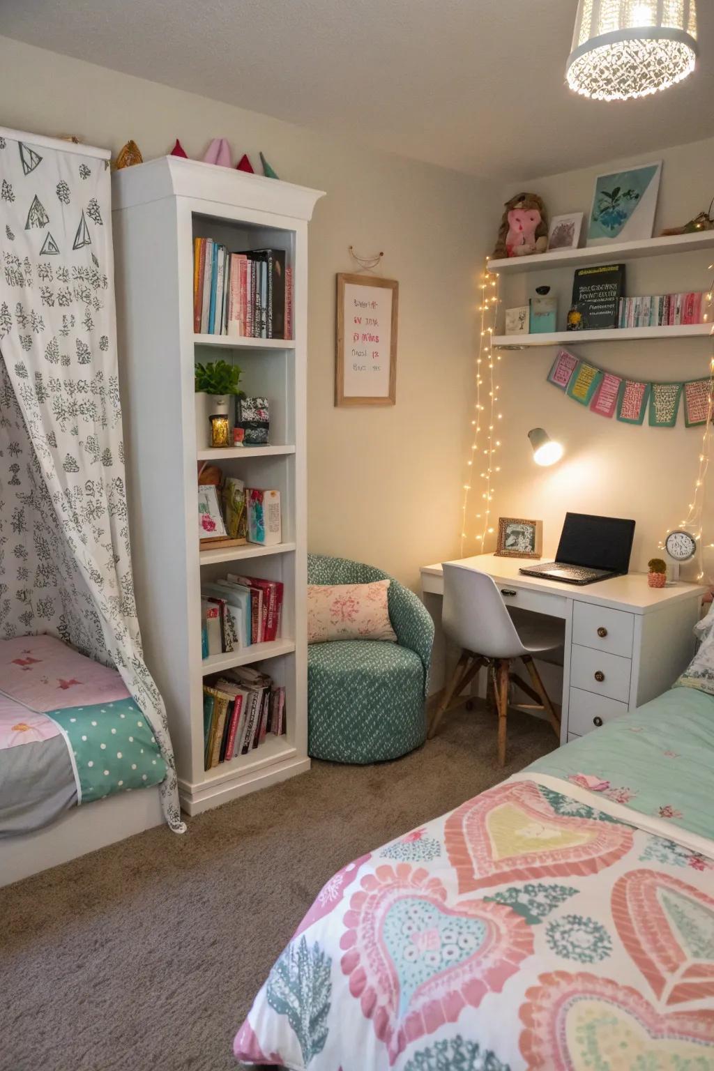 Distinct spaces give each brother a sense of ownership.