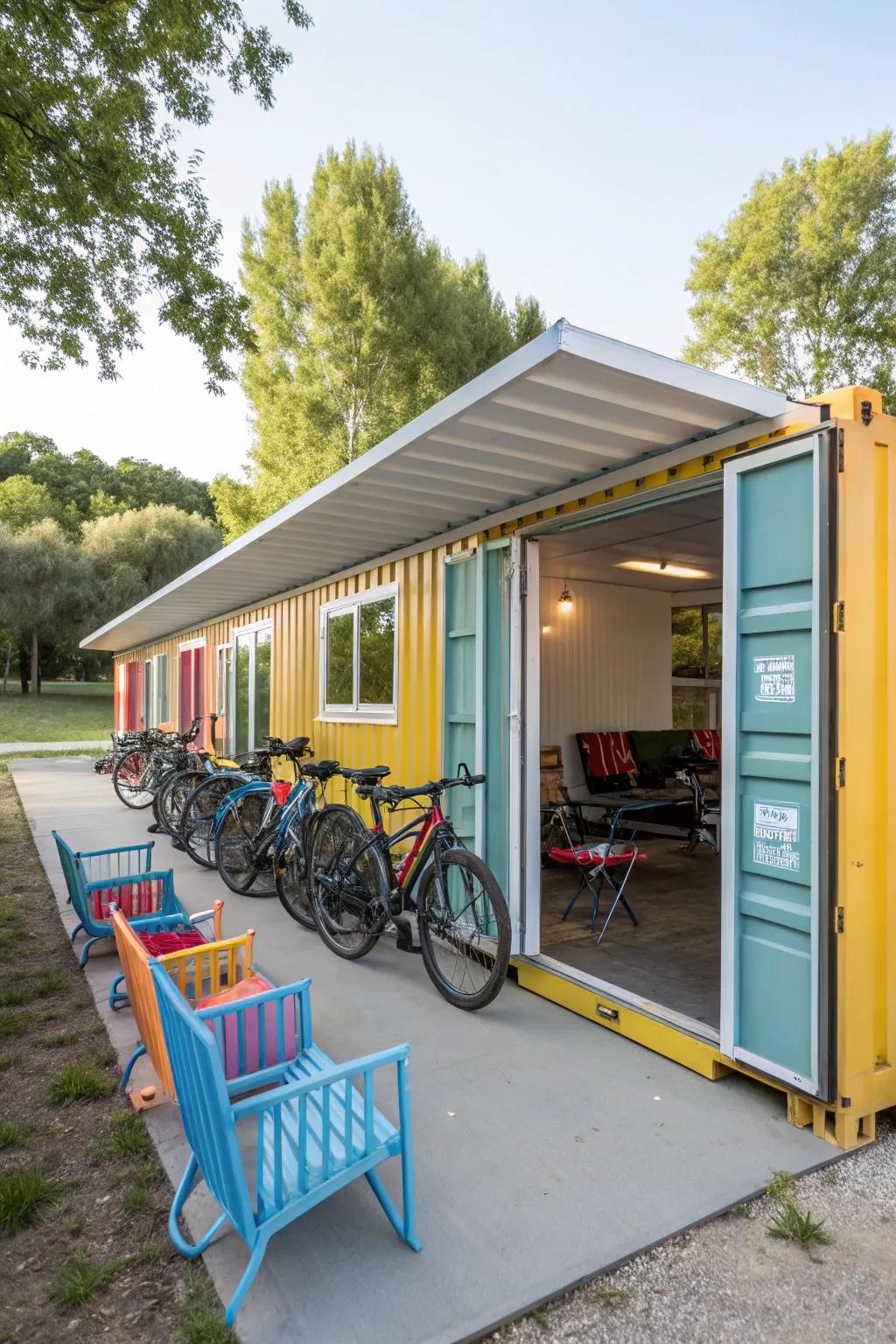 External storage solution for items sensitive to weather.