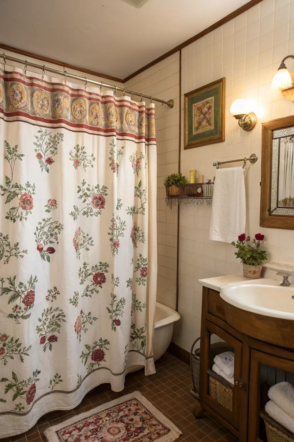 Historic patterns contribute a captivating touch evoking past memories.