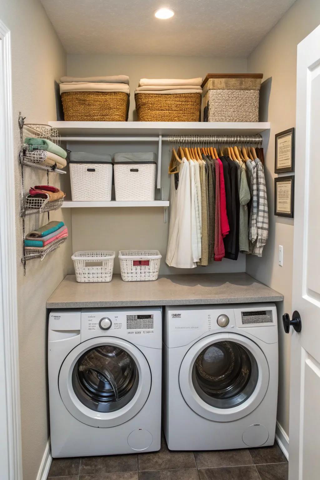 Improve practicality with a versatile folding station.