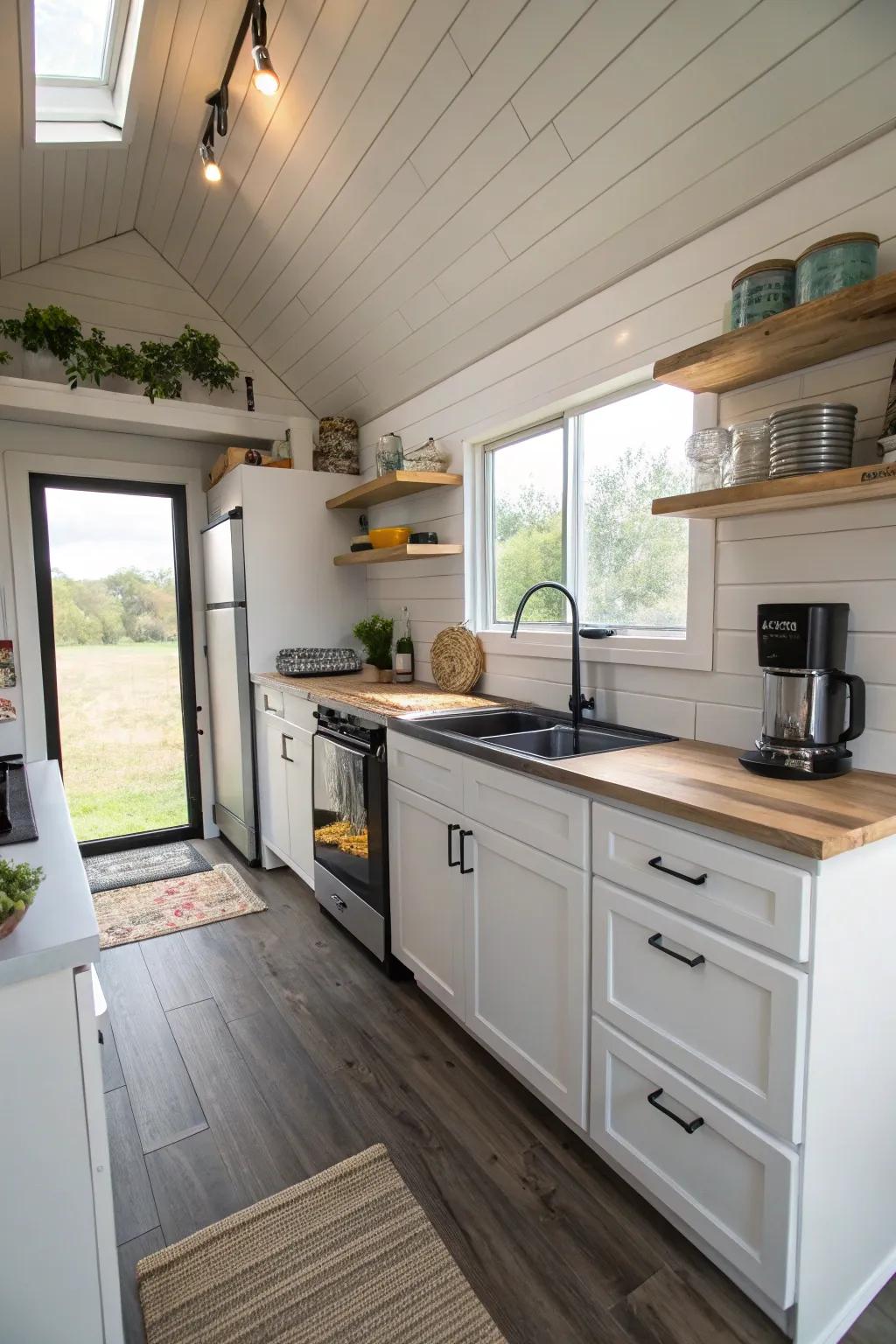 Well-planned kitchens in tiny homes stand as a demonstration to mindful design and efficiency.