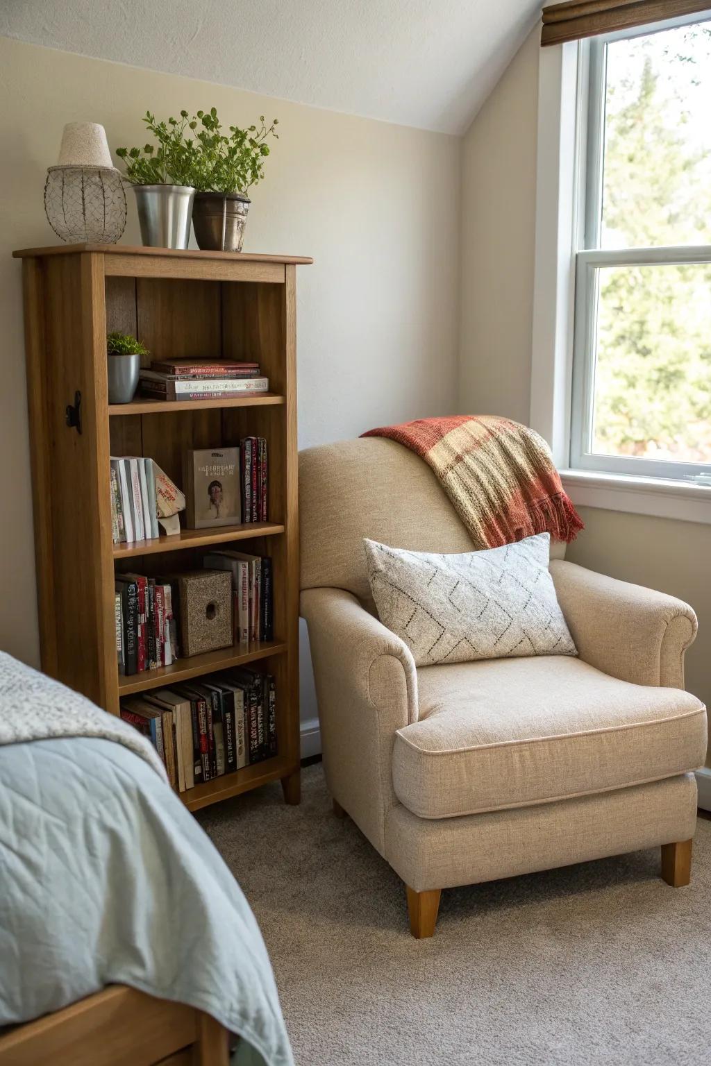 A peaceful zone entices you to unwind with a decent book or quiet thought.